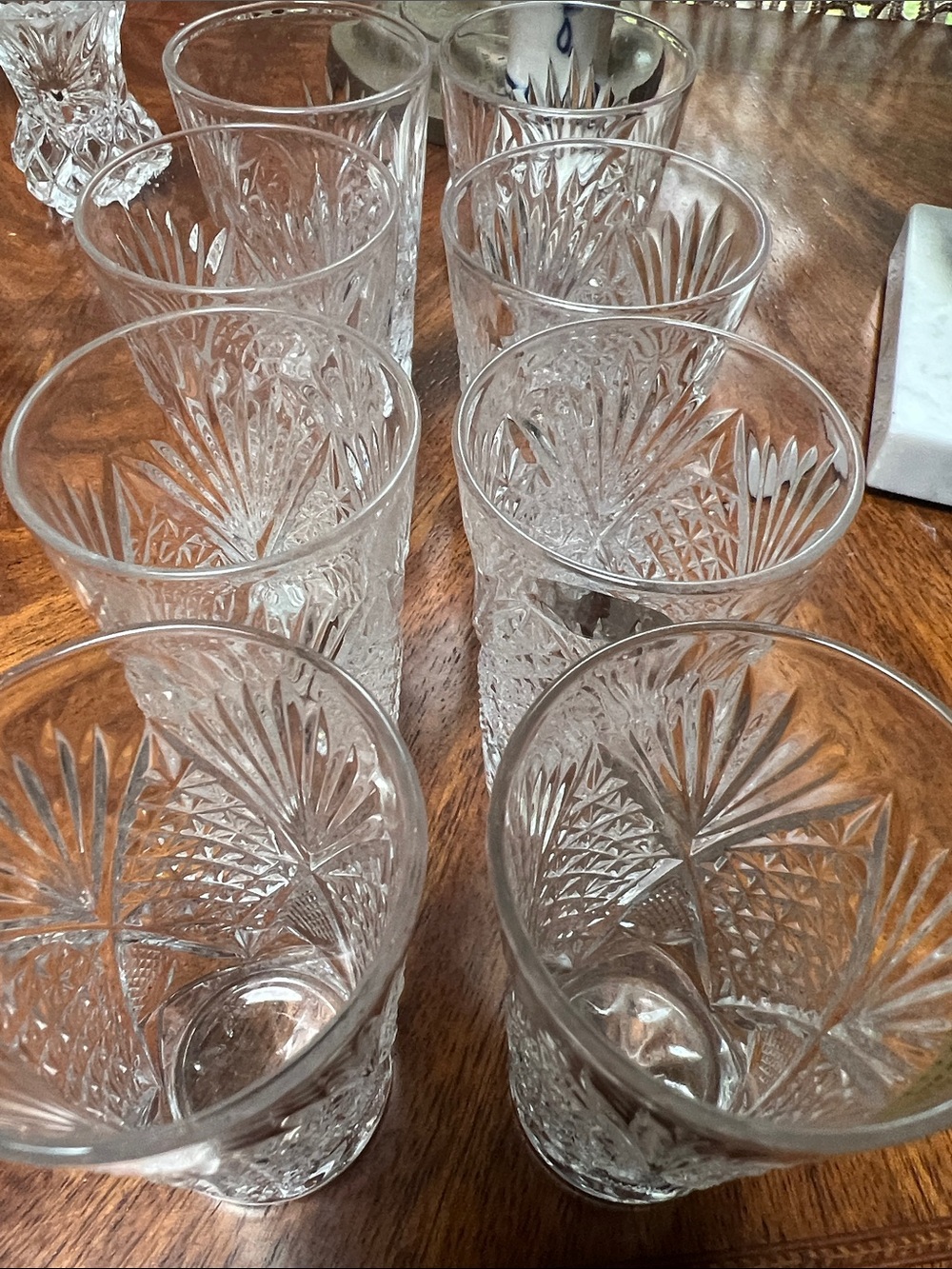 Set of 8 shots glasses. OVER 24% LEAD CRYSTAL — HAND MADE — U.S.S.R.” - Picture 5 of 7